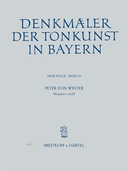 Peter von Winter: Requiem c-Moll, Noten