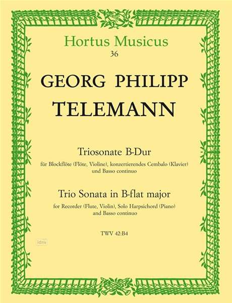 Georg Philipp Telemann: Triosonate für Blockflöte (Flö, Noten