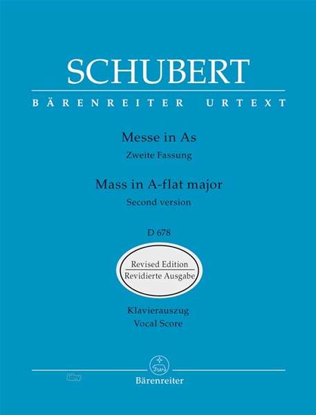 Franz Schubert: Messe As-Dur D 678, Noten