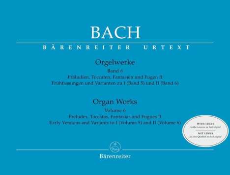 Johann Sebastian Bach (1685-1750): Orgelwerke, Band 6, Buch