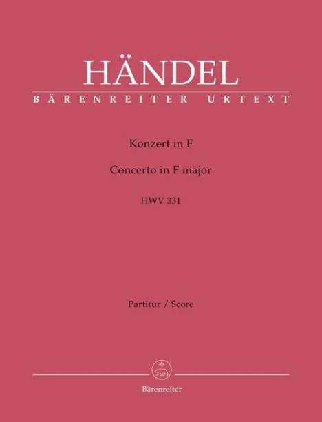 Terence Best: Best, T: Konzert F-Dur HWV 331, Buch