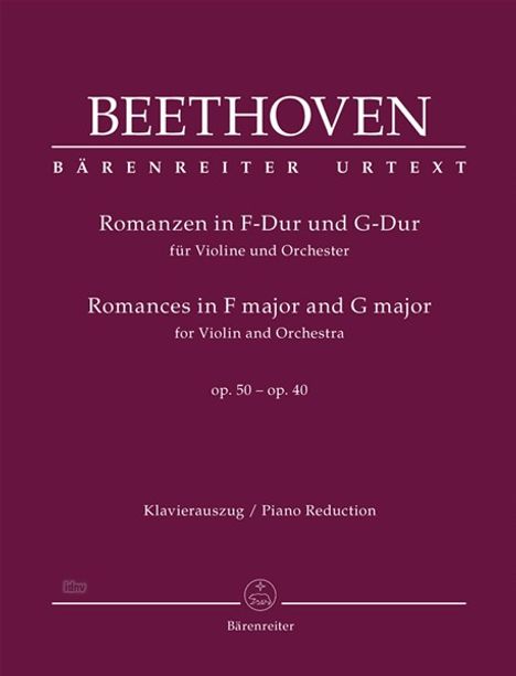 Ludwig van Beethoven: Romanzen für Violine und Orche, Noten