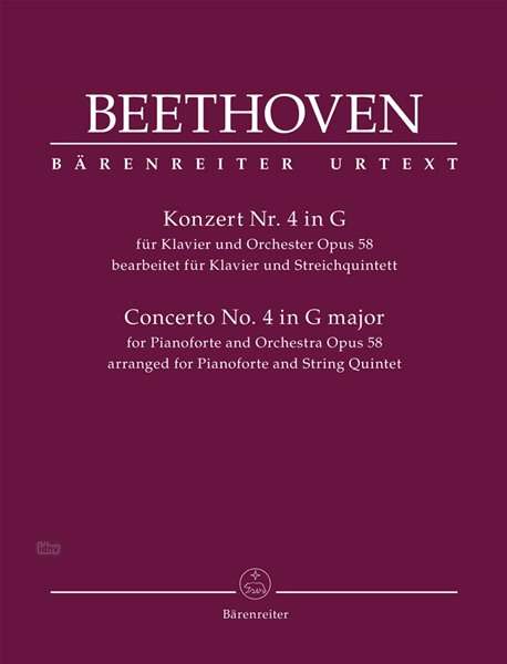 Ludwig van Beethoven: Konzert für Klavier und Orchester Nr. 4 op. 58, Noten
