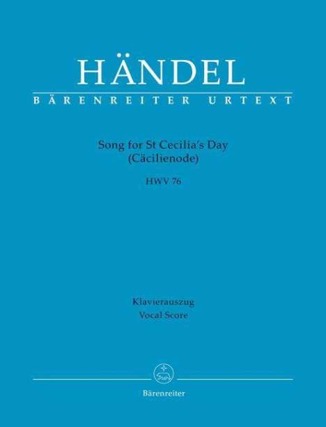 Georg Friedrich Händel: Händel, G: Song for St Cecilia´s Day HWV 76/Klavier, Buch