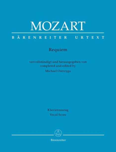 Wolfgang Amadeus Mozart (1756-1791): Requiem (Neuvervollständigung) Klavierauszug vokal, Buch