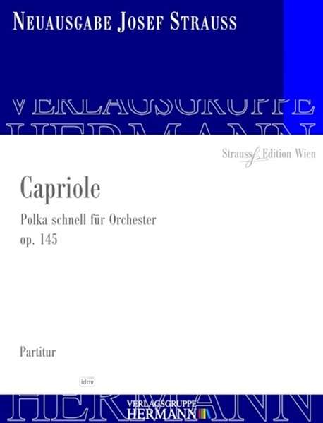 Josef Strauss: Capriole op. 145, Noten