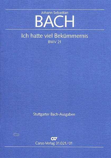 Johann Sebastian Bach: Ich hatte viel Bekümmernis (1., Noten