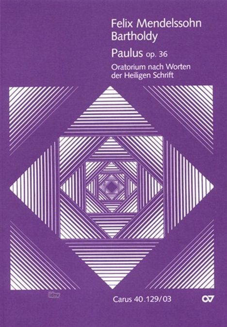 Paulus op.36, Klavierauszug, Text deutsch-englisch, Noten