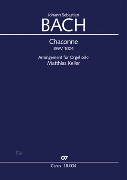 Johann Sebastian Bach: Chaconne BWV 1004, Noten
