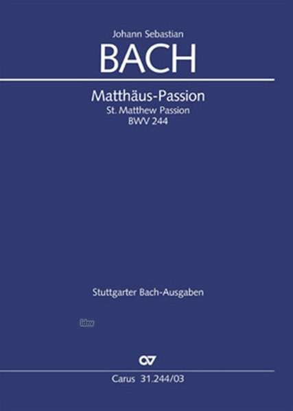 Johann Sebastian Bach (1685-1750): Bach: Matthäus-Passion, Buch