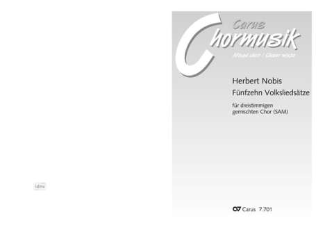 Herbert Nobis: 15 Volksliedsätze für dreistimmigen gemischten Chor, Noten
