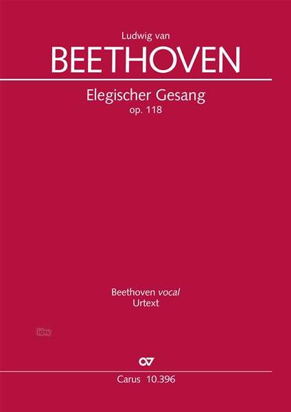 Beethoven, L: Elegischer Gesang (Partitur), Buch