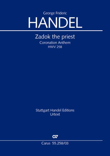 Georg Friedrich Händel (1685-1759): Zadok the priest. Coronation Anthem I (Klavierauszug), Buch