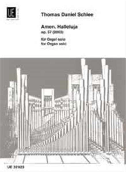 Thomas Daniel Schlee: Amen. Halleluja für Orgel op. 57 (2003), Noten