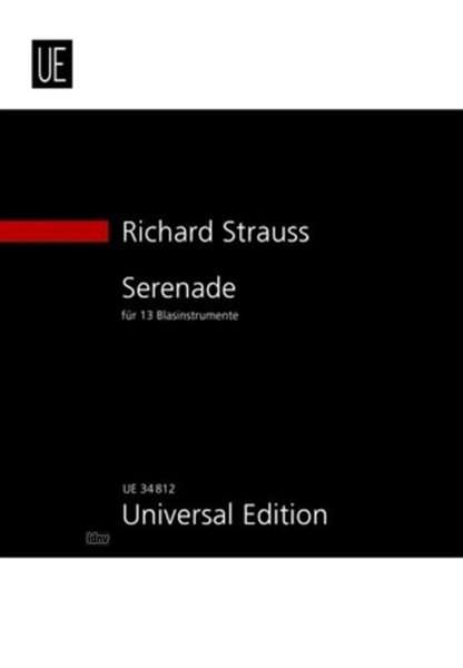 Richard Strauss: Serenade für 13 Blasinstrumente Es-Dur op. 7 (1881), Noten