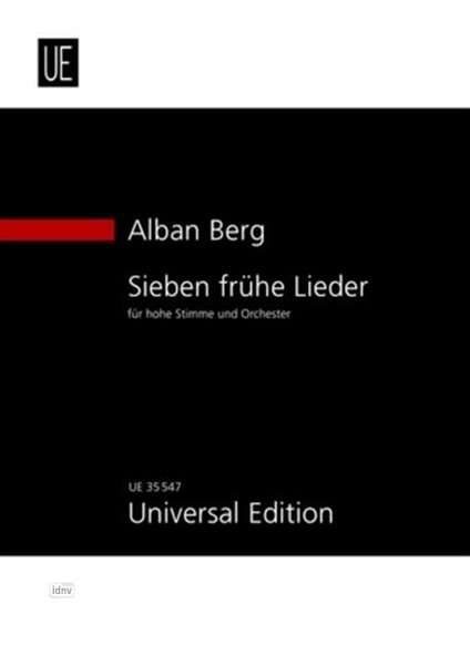Berg, A: Sieben frühe Lieder, Buch
