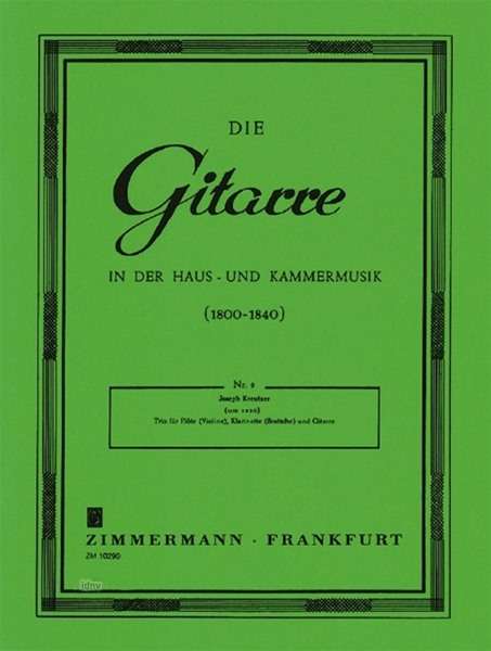 Kreutzer, J: Trio. op. 16, Buch