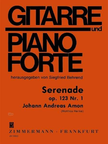 Johann Andreas Amon: Serenade op. 123,1, Noten
