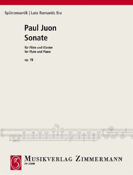 Paul Juon: Sonate op. 78, Noten