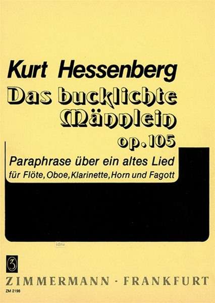 Kurt Hessenberg: Das bucklichte Männlein op. 10, Noten