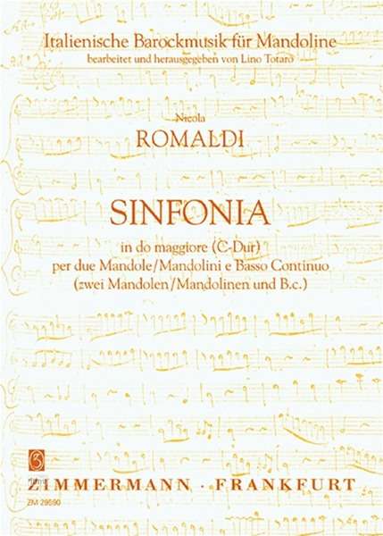 Nicola Romaldi: Sinfonia per due Mandole (Mand, Noten