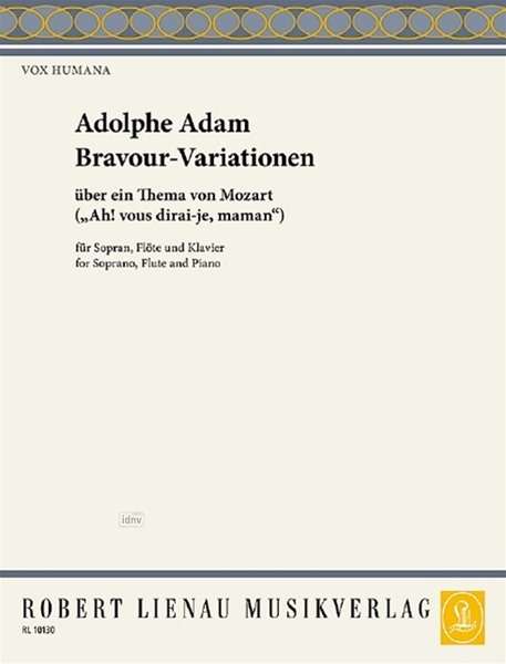 Adolphe Adam: Bravour-Variationen, Noten