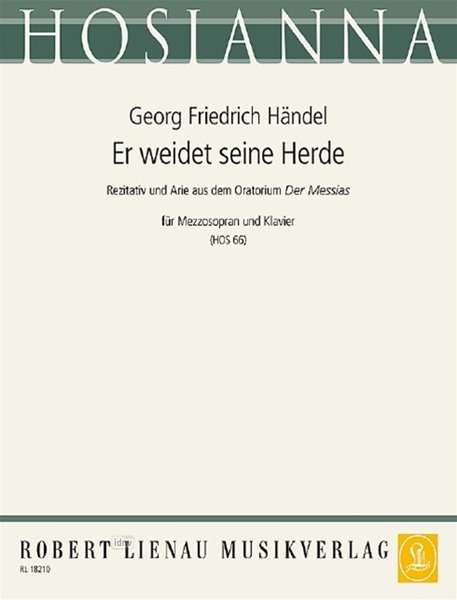 Georg Friedrich Händel: Händel, Georg Friedr:Er weidet seine Herde HOS, Noten