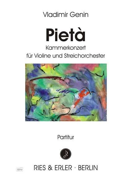 Vladimir Genin: Pietá für Violine und Streichorchester, Noten
