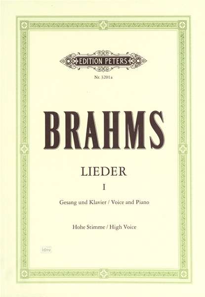 Johannes Brahms (1833-1897): Lieder 1, Buch