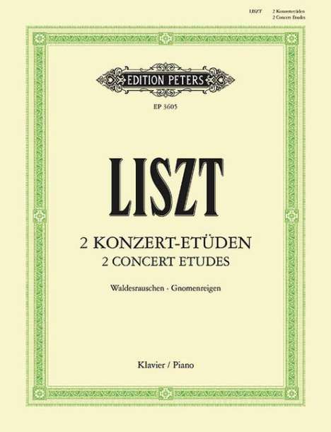 Two Concert Etudes, Buch