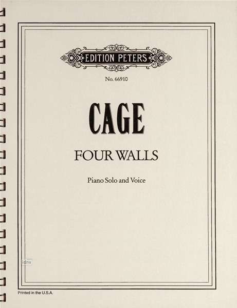 John Cage: Four Walls Ka, Noten