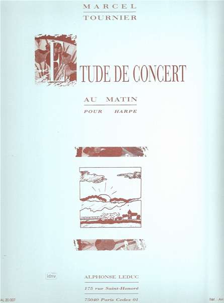 Marcel Tournier: Etude De Concert (Au Matin), Noten
