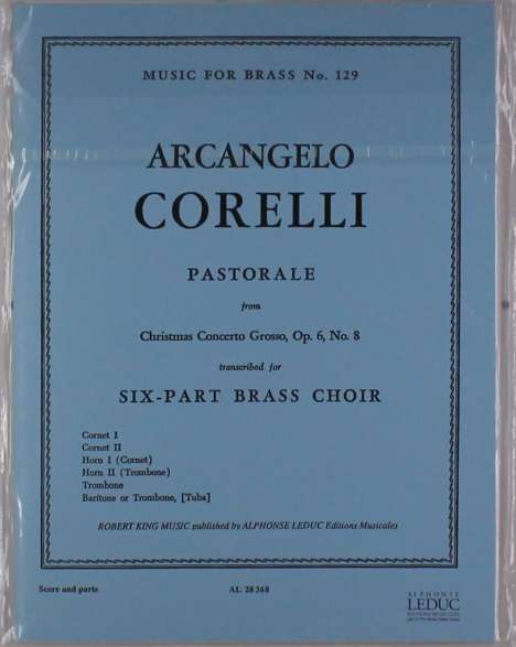 Arcangelo Corelli: Pastorale From Cto Grosso op. 6, Noten