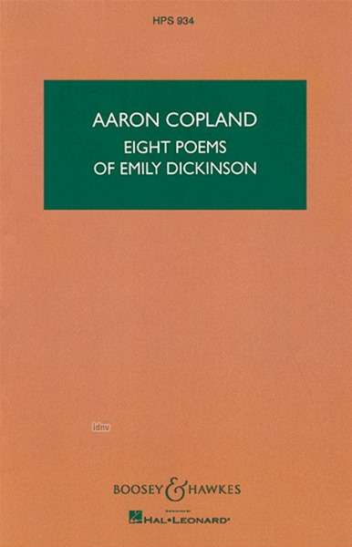 Eight Poems of Emily Dickinson, Noten