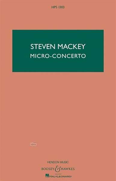 Steven Mackey: Micro-Concerto, Noten