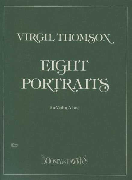 Virgil Thomson: 8 Portraits, Noten