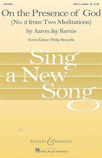 Aaron Jay Kernis: On the Presence of God, Noten