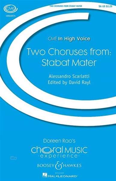 Alessandro Scarlatti: Two Choruses from Stabat Mater, Noten