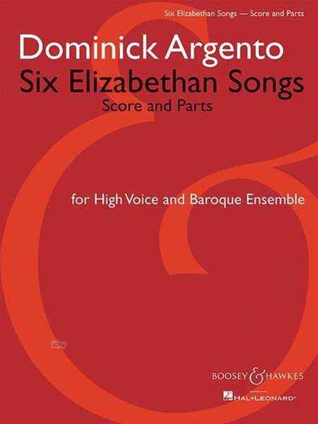 Dominick Argento: Six Elizabethan Songs, Noten