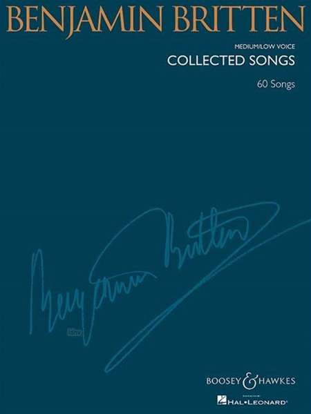 Benjamin Britten: Collected Songs, Noten