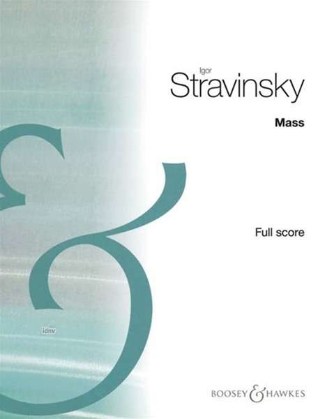 Igor Strawinsky: Messe, Noten