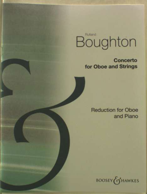Rutland Boughton: Konzert, Noten