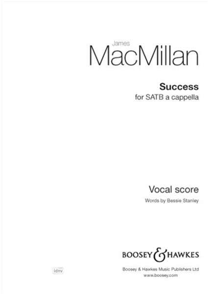 James MacMillan: Success, Noten