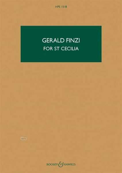 Gerald Finzi: For St Cecilia op. 30 (1946 - 1947), Noten