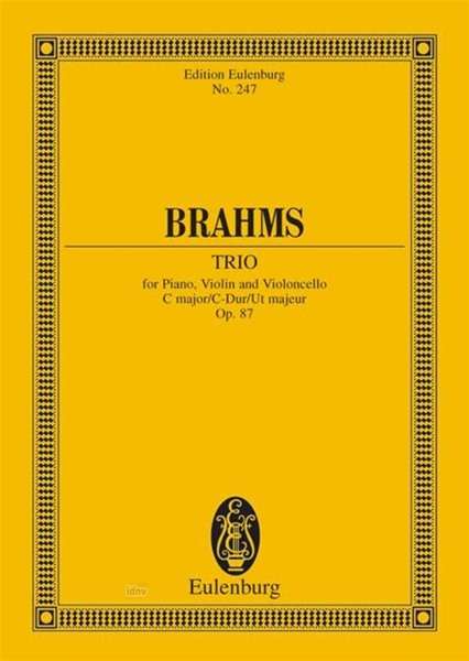 Brahms, J: Klaviertrio C-Dur, Buch