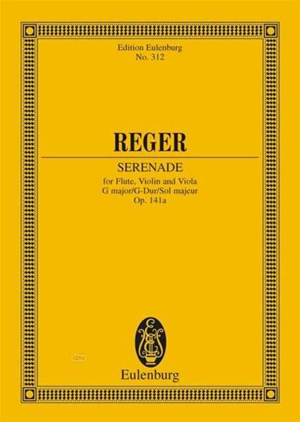 Max Reger: Reger,M.            :Trio G-Dur op.141a /ST /GH, Noten