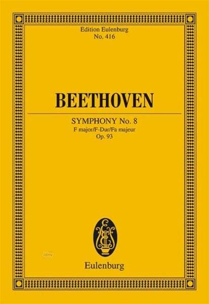 Beethoven:Symphonie Nr.8, Noten