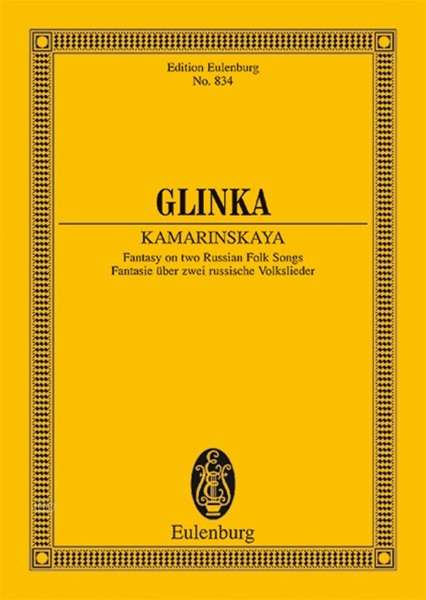 Michael Glinka: Kamarinskaja, Noten