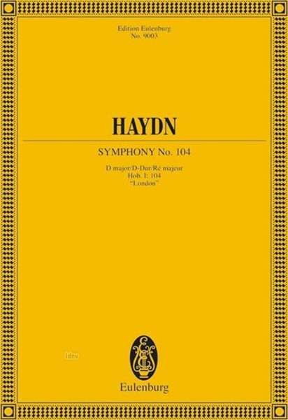 Joseph Haydn: Sinfonie Nr. 104 , "Salomon" D-Dur Hob. I: 104 (1795), Noten