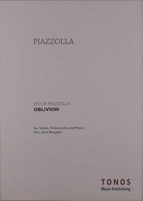 Astor Piazzolla: Oblivion, Noten